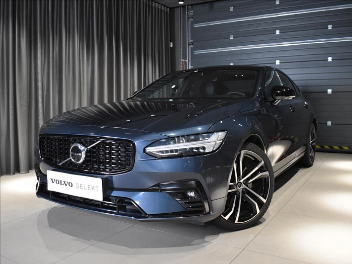 Volvo S90 2,0 B5 AWD R-Desin Headup,Pano 173 kW automat modrá